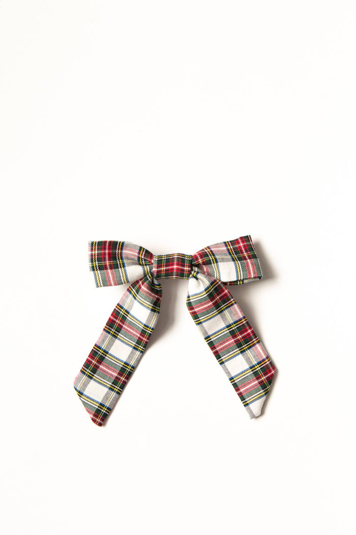 Tartan Christmas Plaid Hair Bow Barrette | Emily Bow