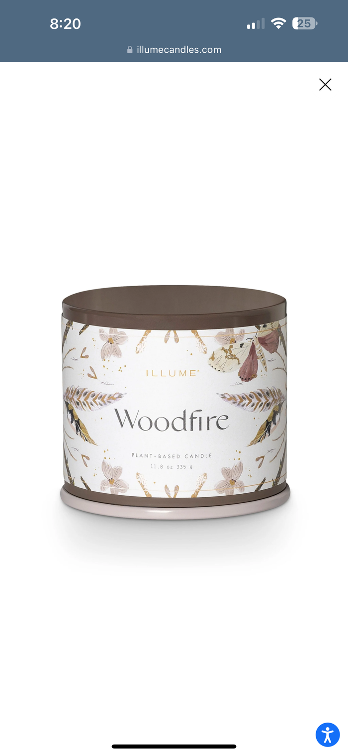 Vanity Tin Candle - Woodfire