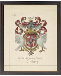 Vintage Crest on Distressed Background - 16x20