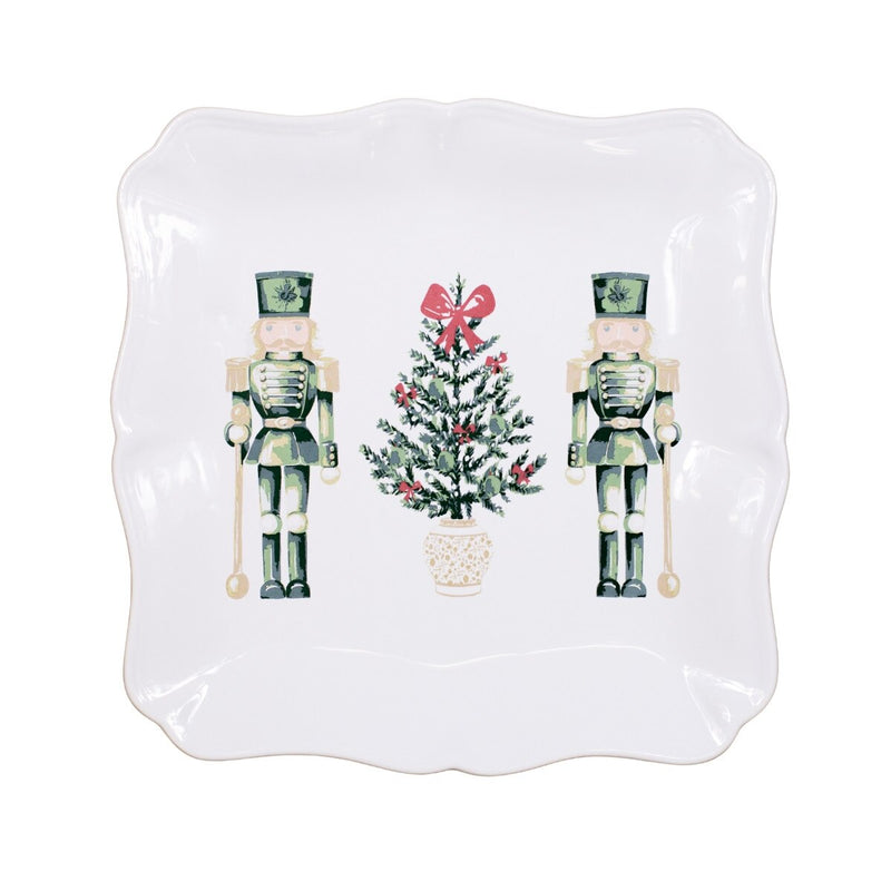 Watercolor Nutcracker Square Platter