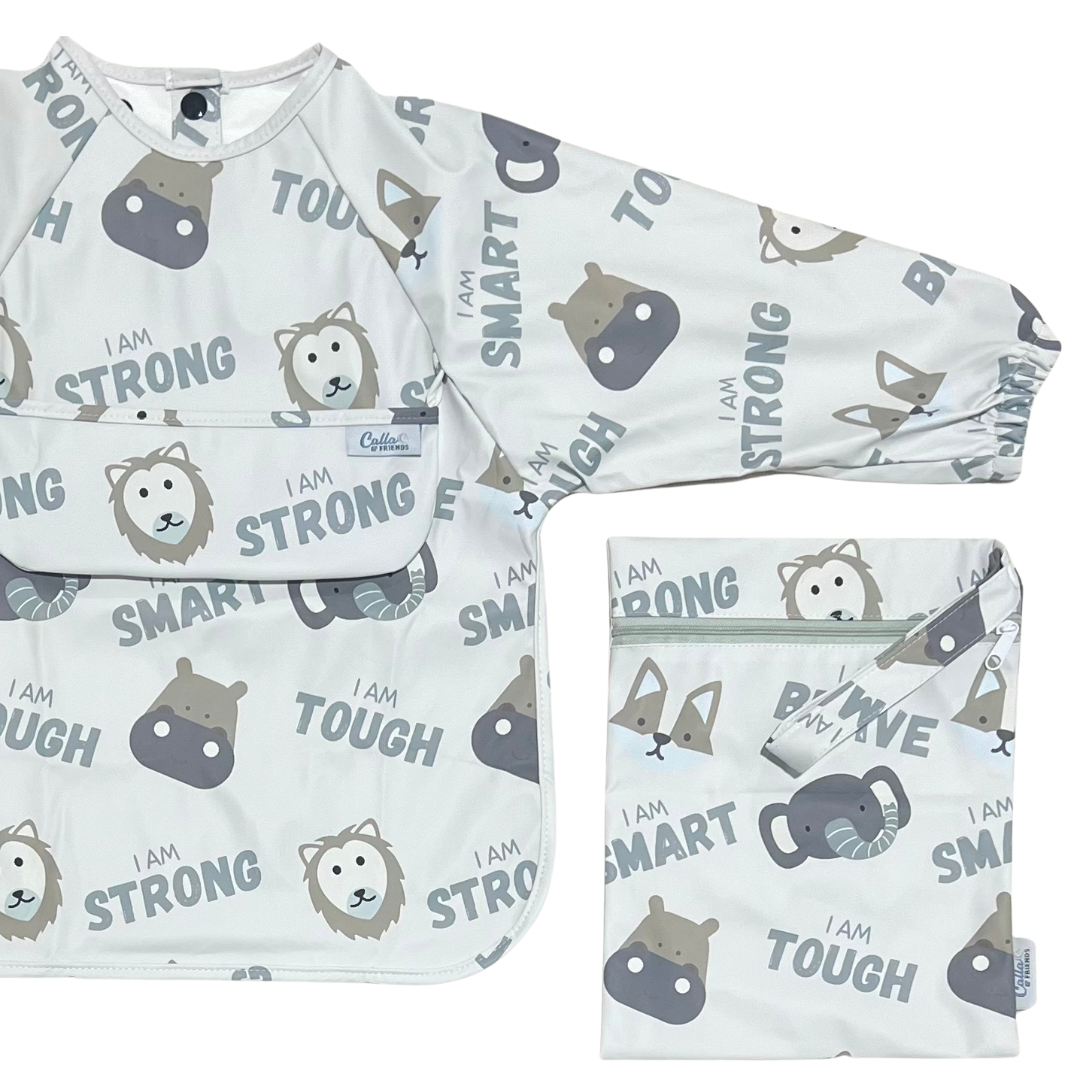 The Grayson Long Sleeve Bib - Affirmations