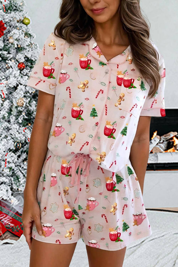 Christmas Spirits Shirt/Shorts Pajama Set