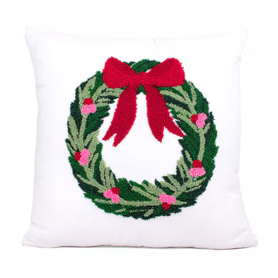 Clara Wreath Pillow - 16x16