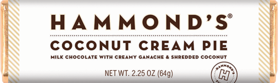 Hammond's - Coconut Cream Pie Milk Chocolate Bar