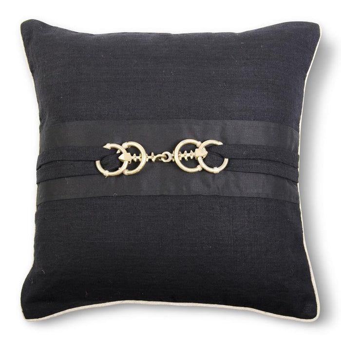 Black Linen Pillow