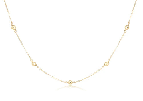 15” choker simplicity chain gold - classic 4mm gold