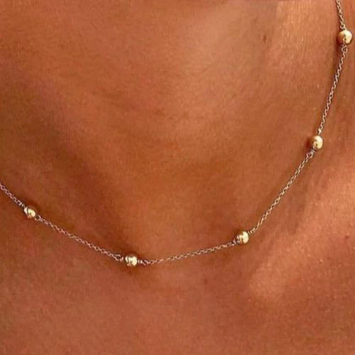 15” choker simplicity chain gold - classic 4mm gold