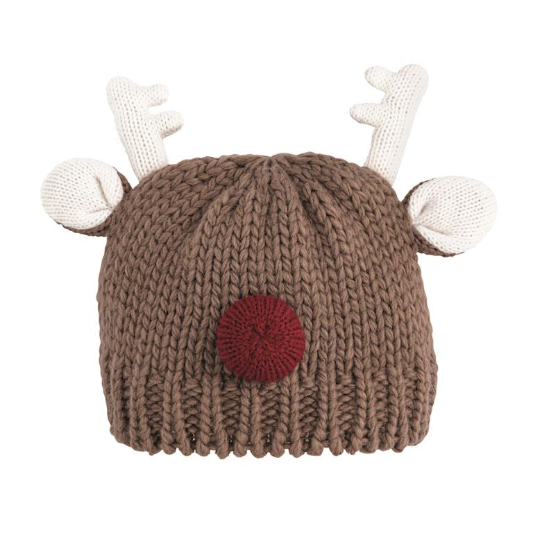 Reindeer Chunky Knit Hat