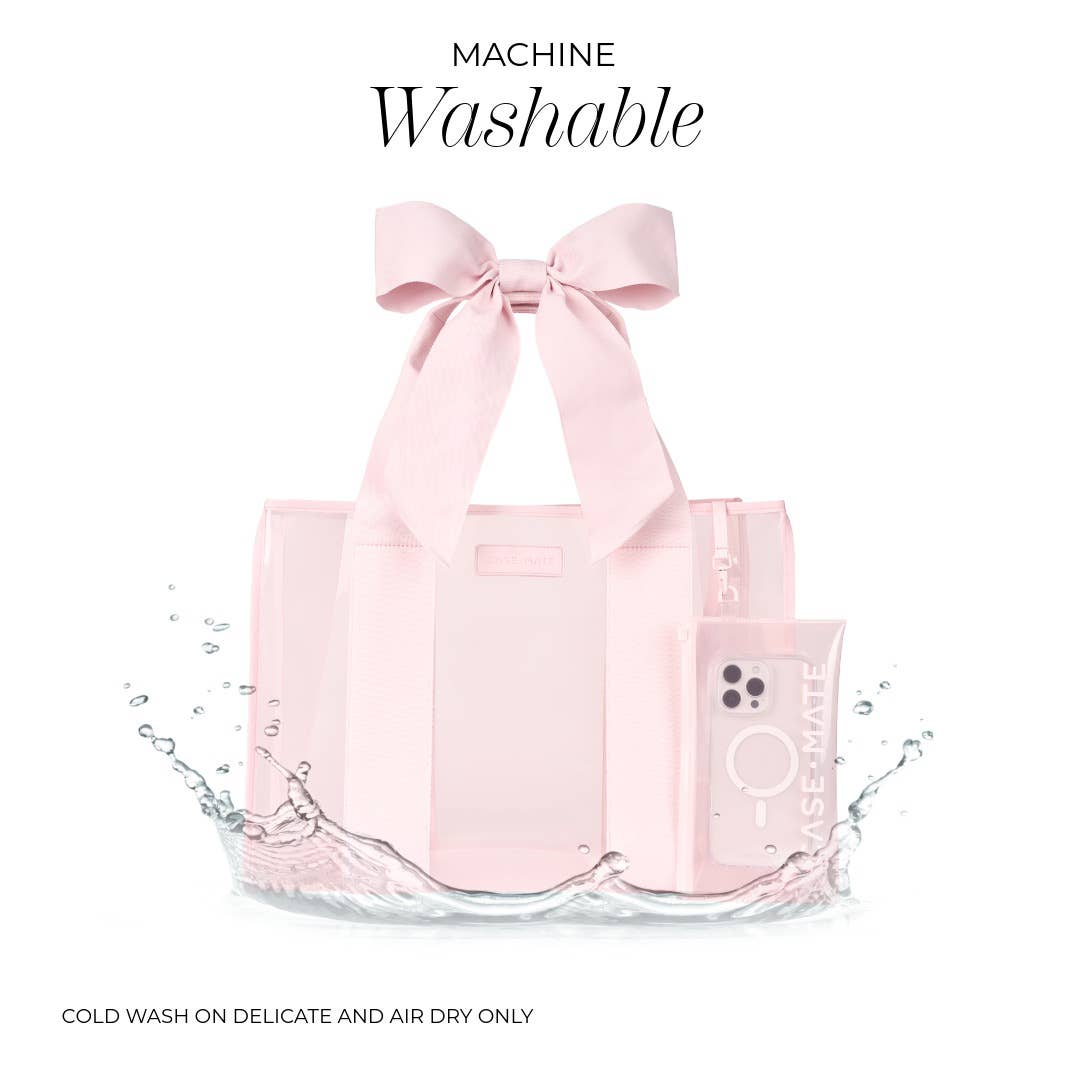 Case-Mate Ballet Pink Bow Jelly Tote Bag