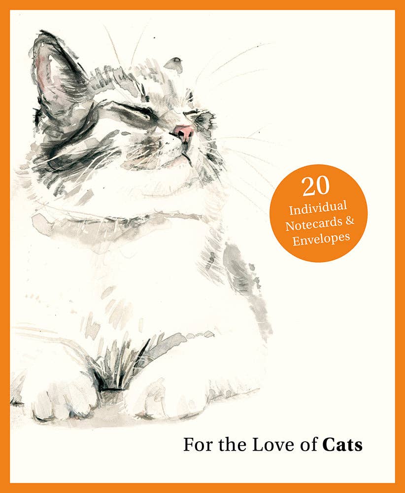 For the Love of Cats: Notecards and Envelopes