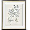 Blue Arbor Prints with Black Frame