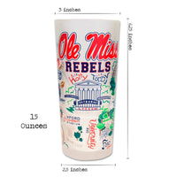 Mississippi, University of (Ole Miss) Collegiate Drinking Glass