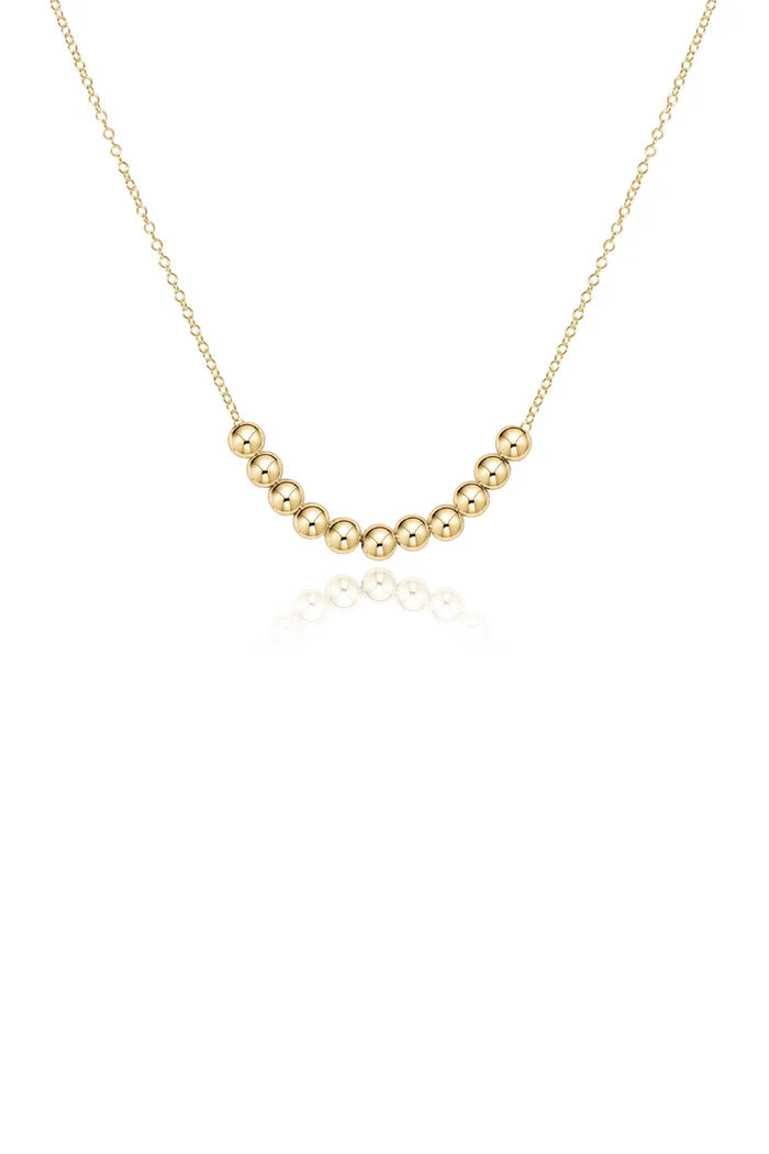 16" necklace gold - classic beaded bliss - 2.5mm