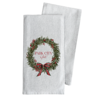 Bow Wreath Tea Towel - Cumming, Georgia
