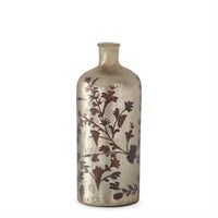 Floral Champagne Glass Bottles