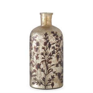 Floral Champagne Glass Bottles