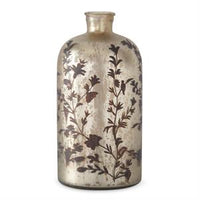 Floral Champagne Glass Bottles