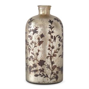 Floral Champagne Glass Bottles