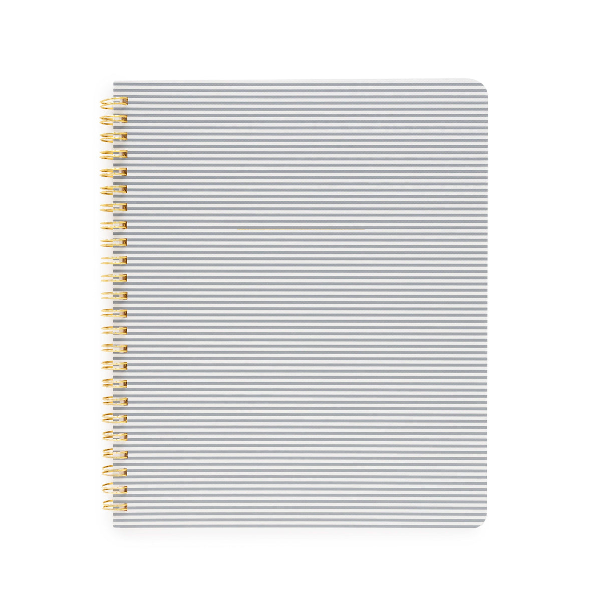Spiral Notebook, Dusty Blue Pinstripe