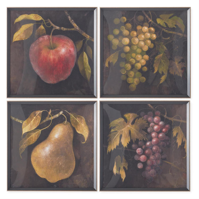 Black and Gold Fruit Print