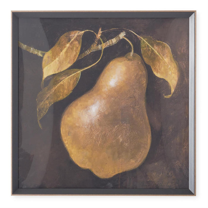 Black and Gold Fruit Print