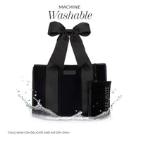 Case-Mate Midnight Black Bow Jelly Tote Bag