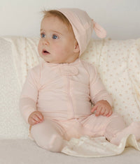 Zip Long Sleeve Sleeper Footie || Petal