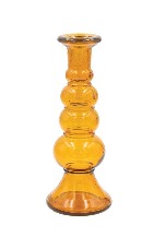 Recycled Glass Taper Holder, 3 Colors, 3 Styles