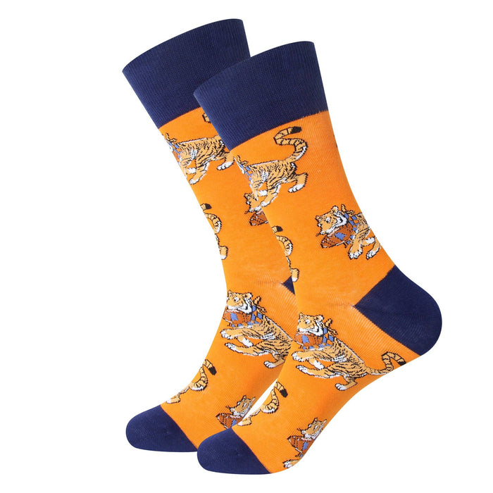 Orange Tiger Socks
