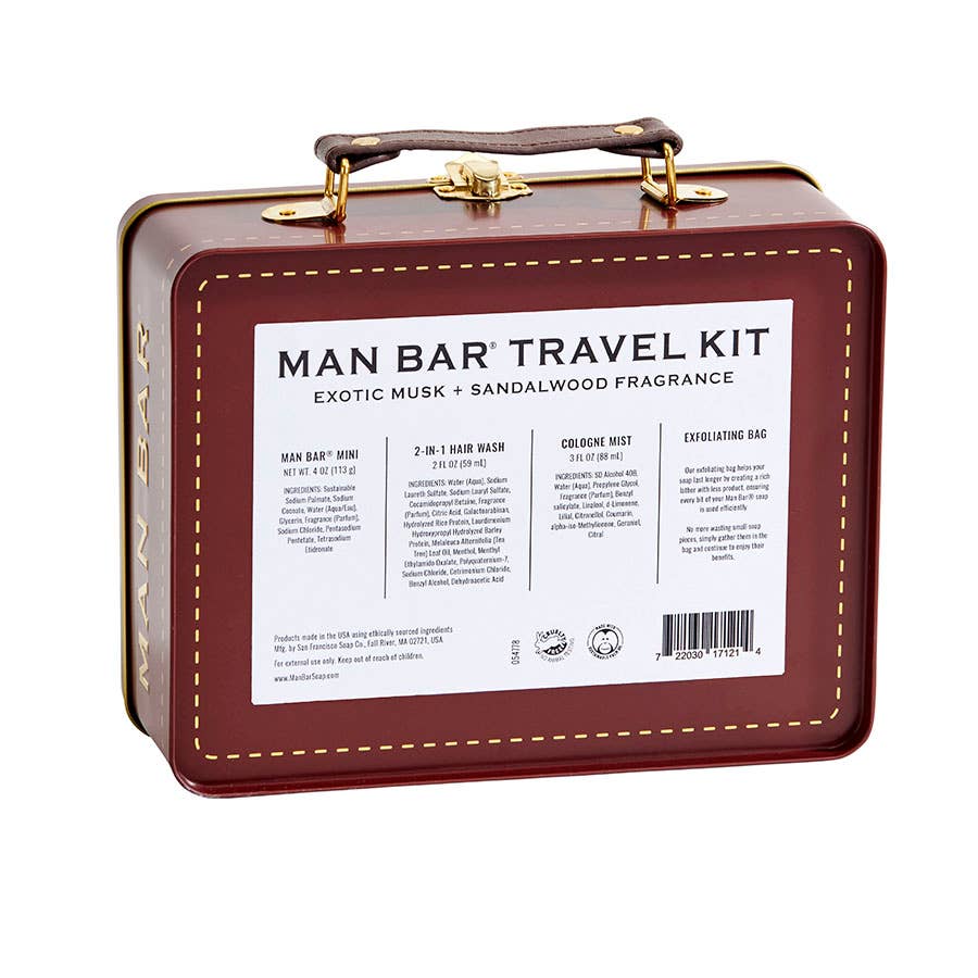 MAN BAR Travel Tin Set - Exotic Musk & Sandalwood