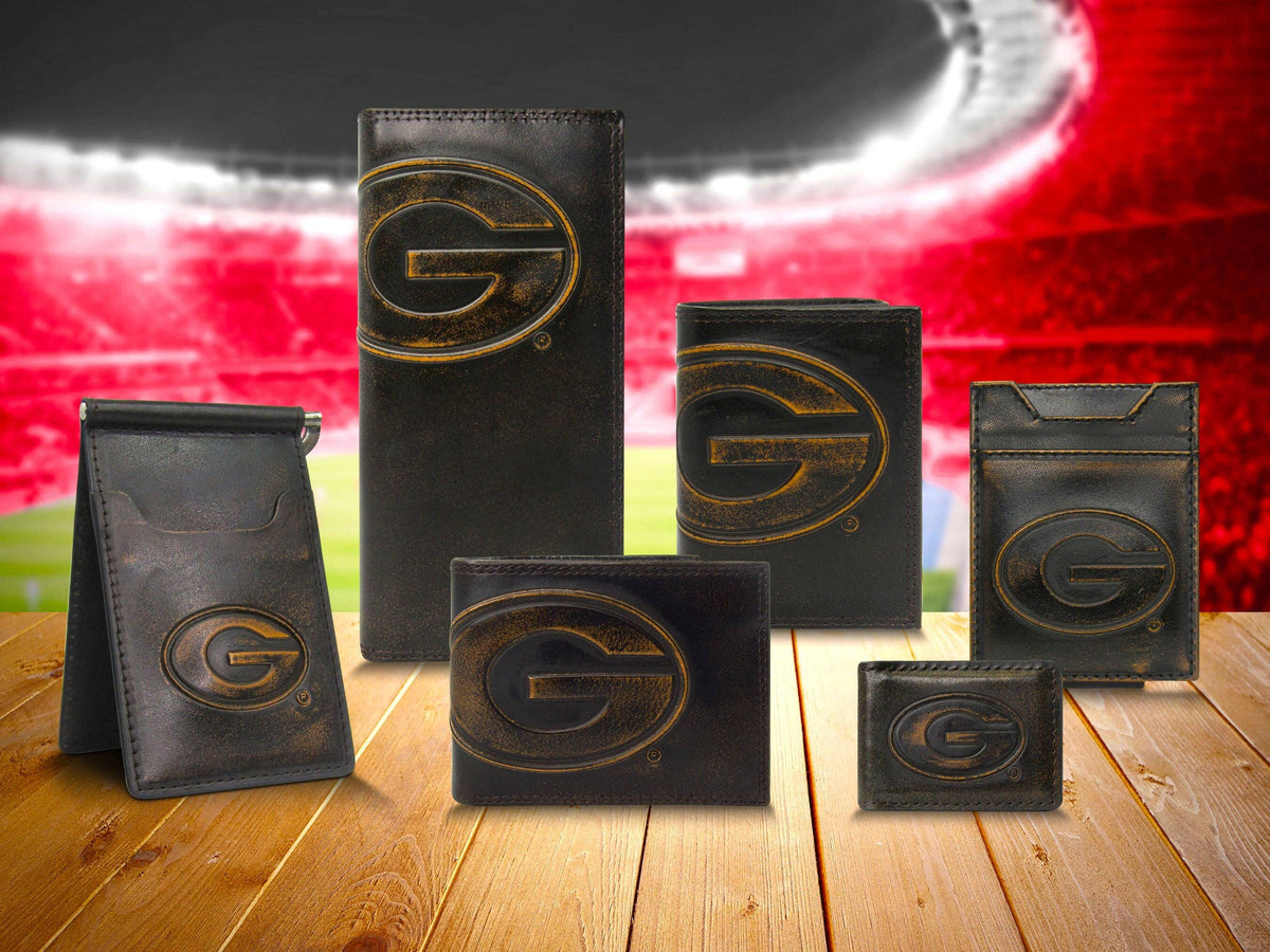 Georgia Bulldogs Men's Collegiate Woven Uga Ribbon Belt.