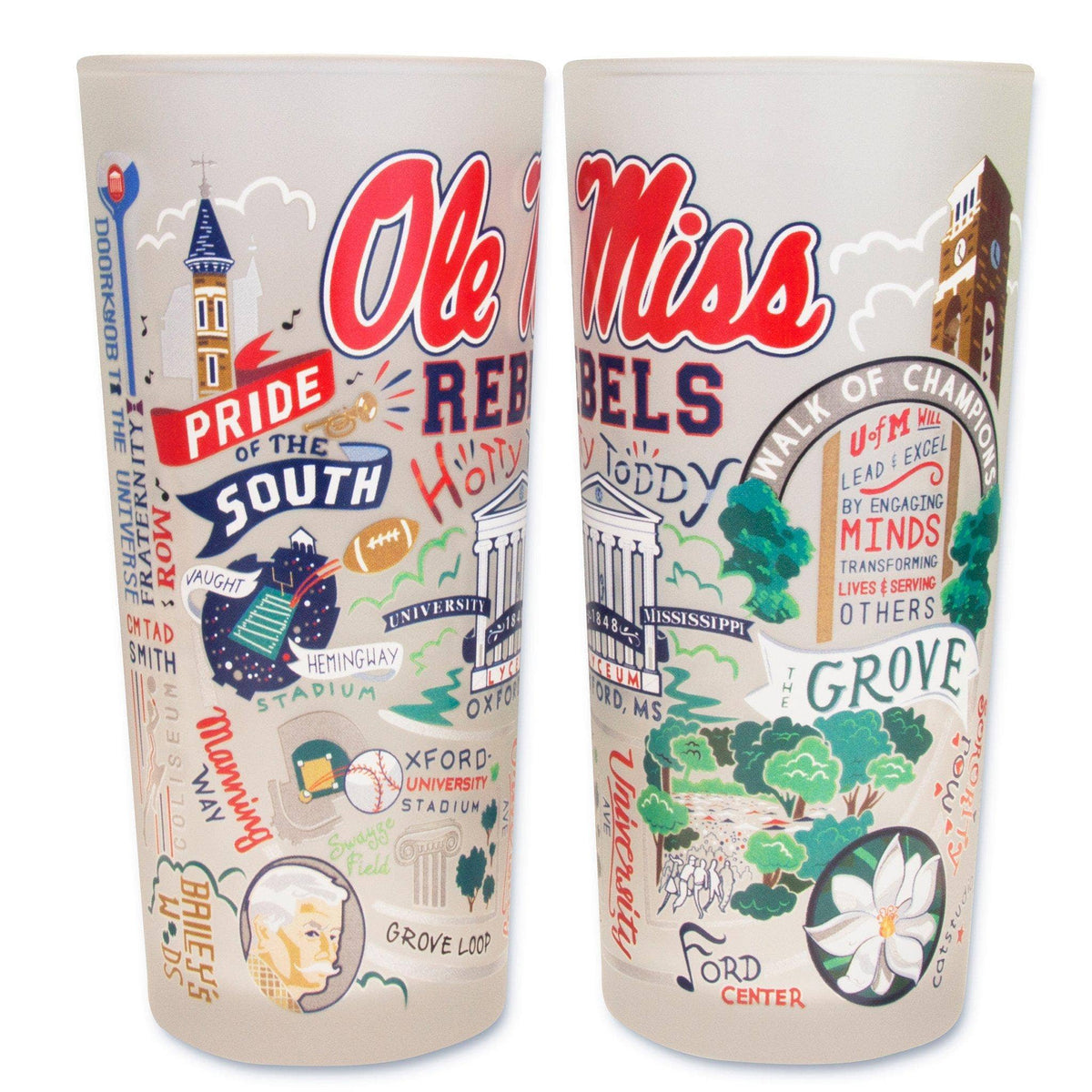 Mississippi, University of (Ole Miss) Collegiate Drinking Glass