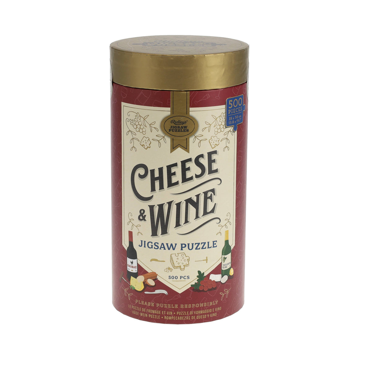Cheese + Wine Puzzle - 500 Piece