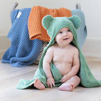 Hooded Towel + Wash Mitt Set Sea Foam