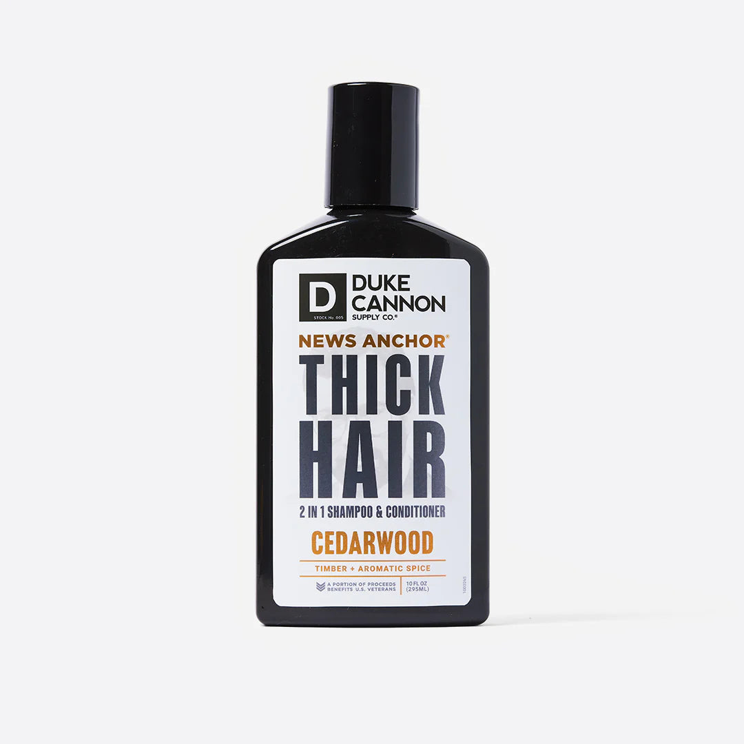 Duke Cannon News Anchor 2-in-1 Hair Wash - Cedarwood