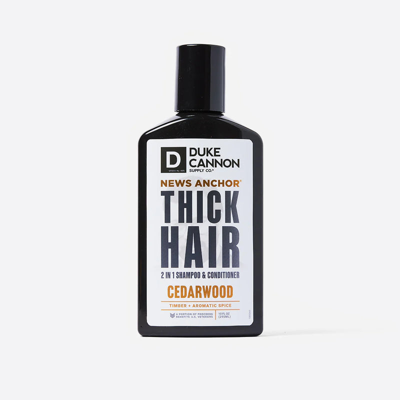 Duke Cannon News Anchor 2-in-1 Hair Wash - Cedarwood