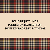 Pendleton Red Black Check Pattern Chess & Checkers