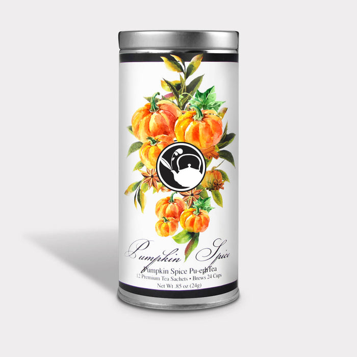 Pumpkin Spice Pu'er Tea Floral Tin