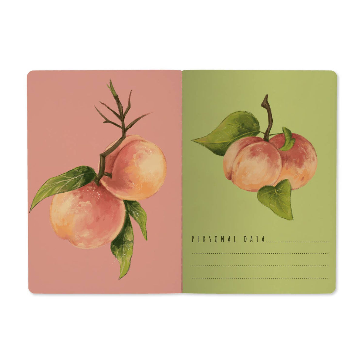 Notebook - Peaches on the Tree