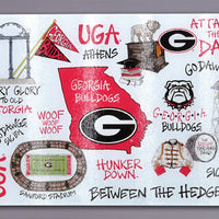 Collegiate Tempered Glass Cutting Board