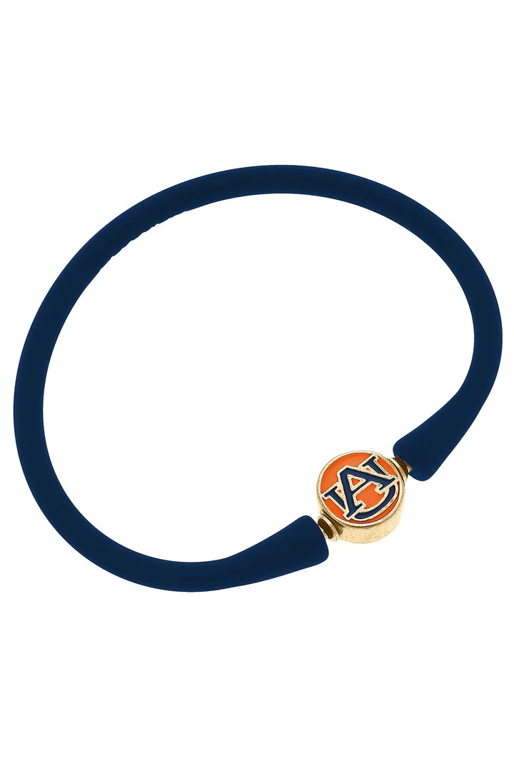 Auburn Tigers Enamel Silicone Bali Bracelet