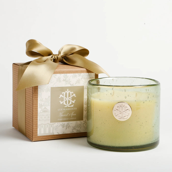 Boxed Green Glass Candle