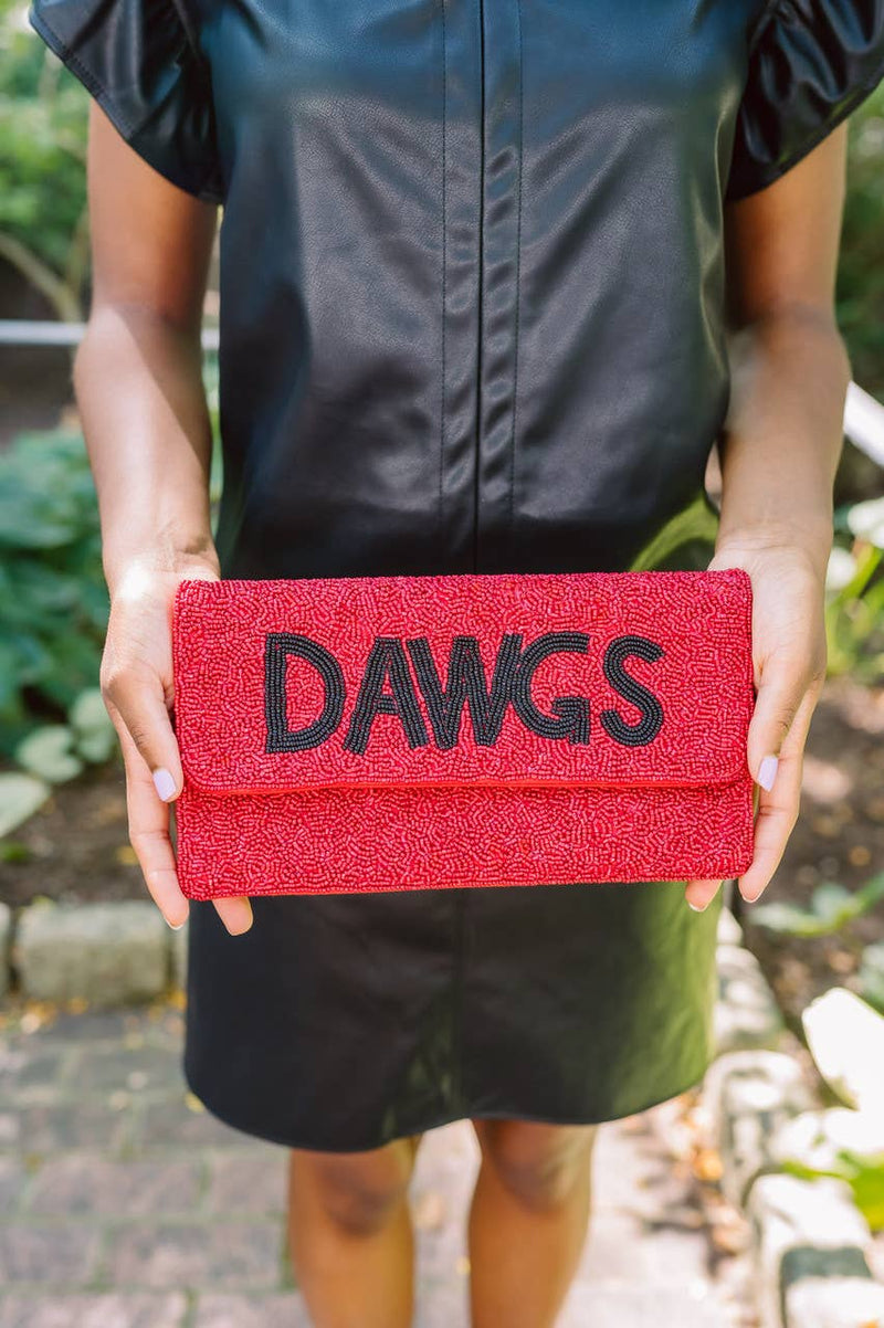 Dawgs - Beaded Clutch