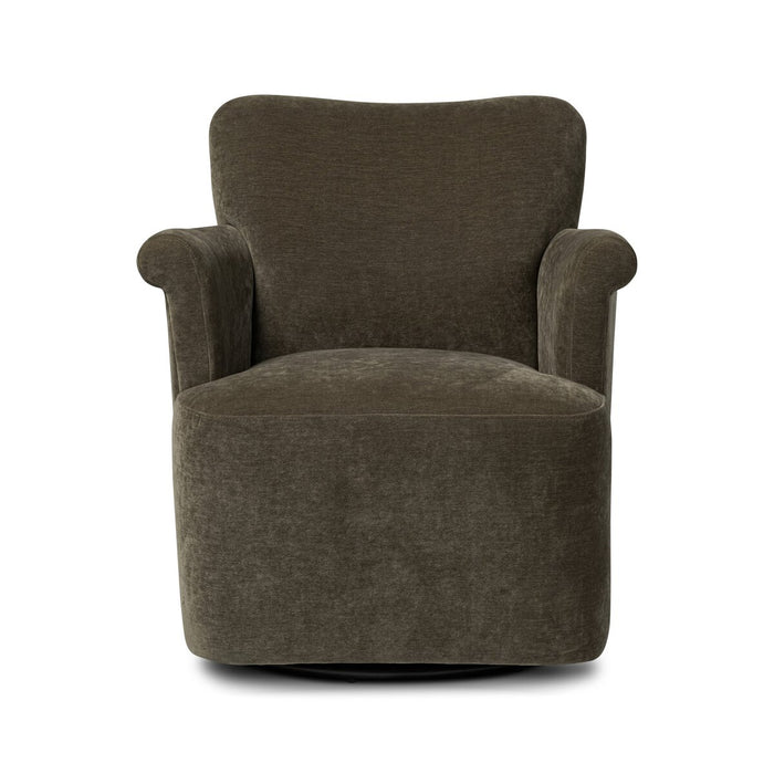 Malmo Olive Green Swivel Chair