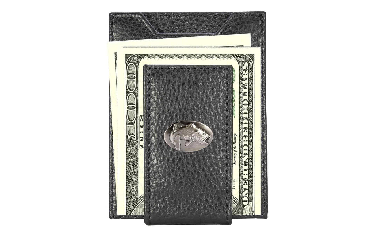Bass Magnetic Leather Slim Wallet