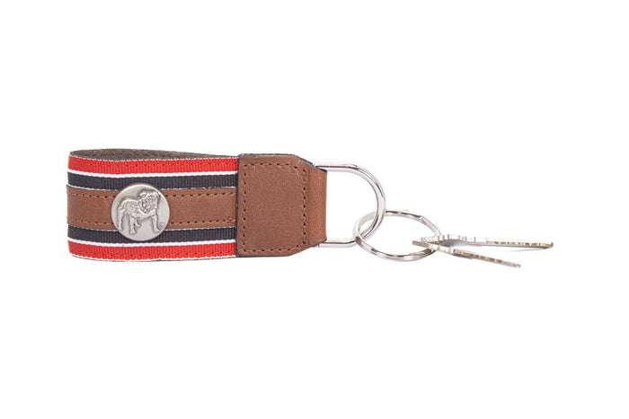 Georgia Bulldogs Collegiate Grosgrain Ribbon Key Chain.
