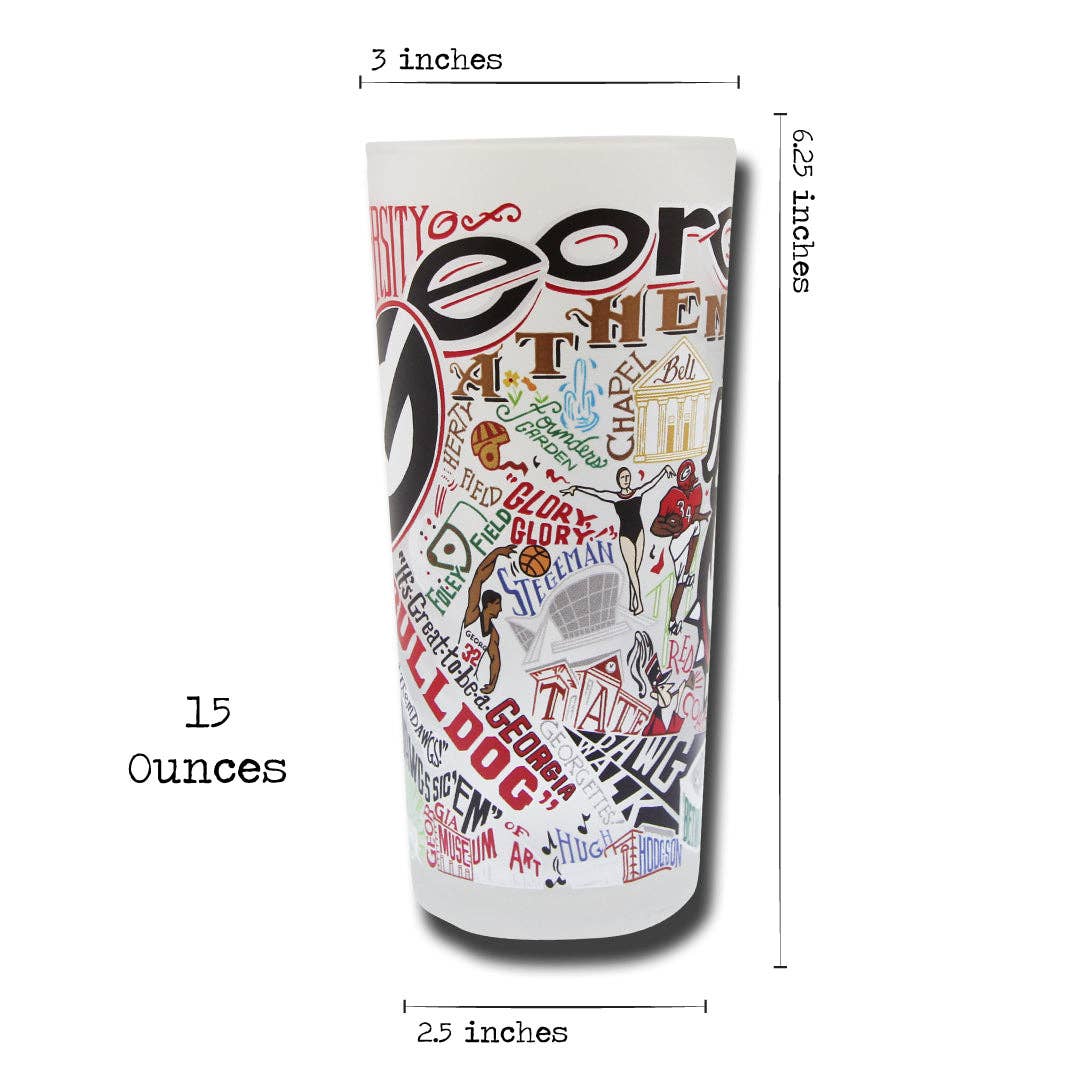 Georgia, University of Collegiate Drinking Glass