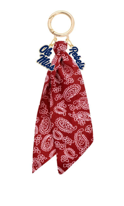 Bandana Bag Charm - Ole Miss
