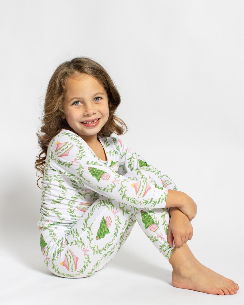 Nutcracker Trellis Kid's Long Sleeve Pajamas