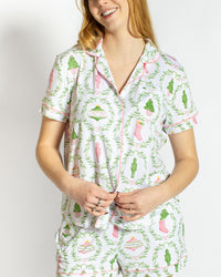 Nutcracker Trellis PJ Set - Short Sleeve Shirt/Pants